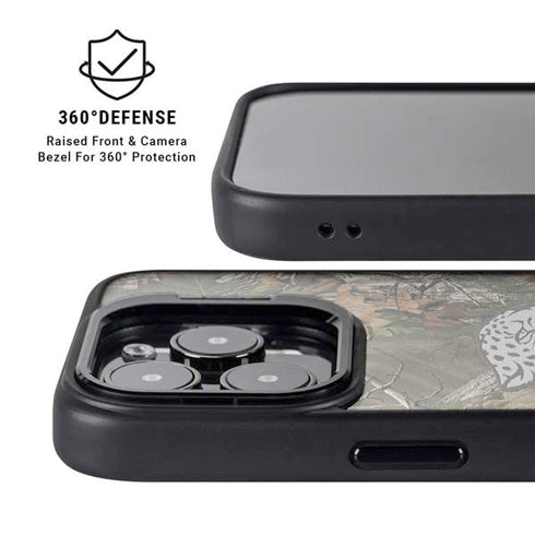 NFL Jacksonville Jaguars Realtree Xtra Green Camo iPhone 16 Pro Kickstand Case